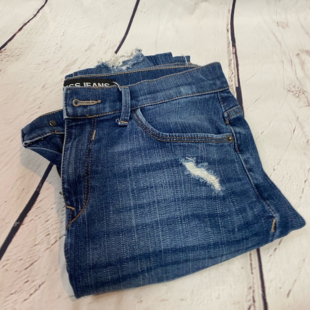 Express Mid-Rise Legging Ripped Skinny Jeans Size 6